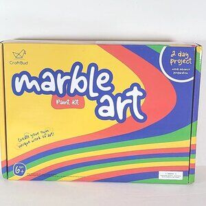 Marble Art Craft Kit Hydro Paint With Water Swirls On Paper All Included Sealed
